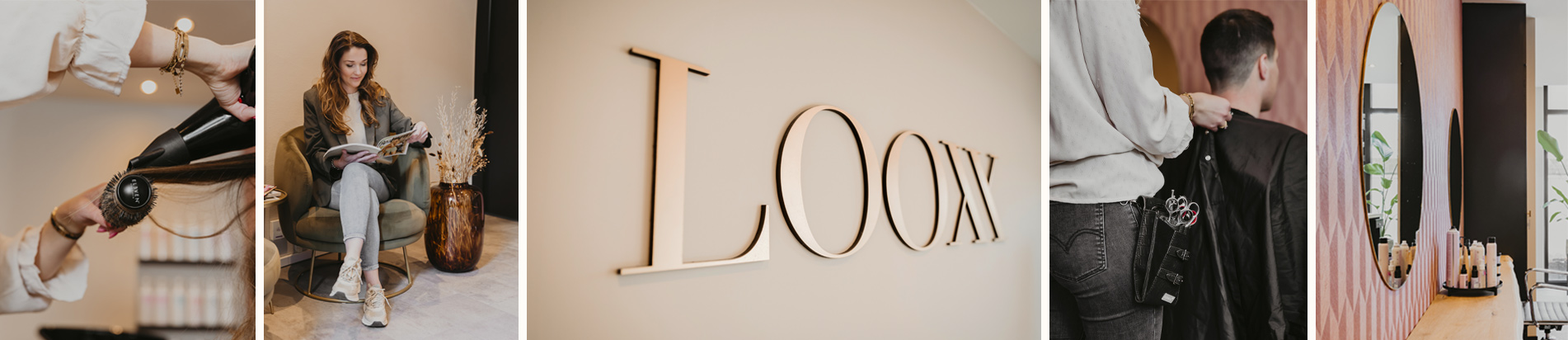 Sfeerbeelden van kapsalon Looxx